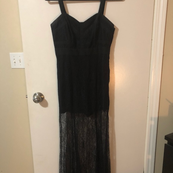 Black Bodice Maxi Dress. - Picture 2 of 3